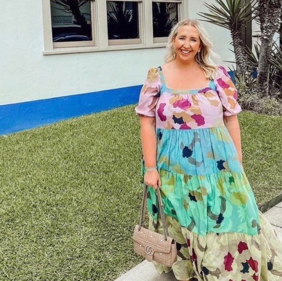 XS/S Anthropologie Caroline Tiered Maxidress - Picture 8 of 16